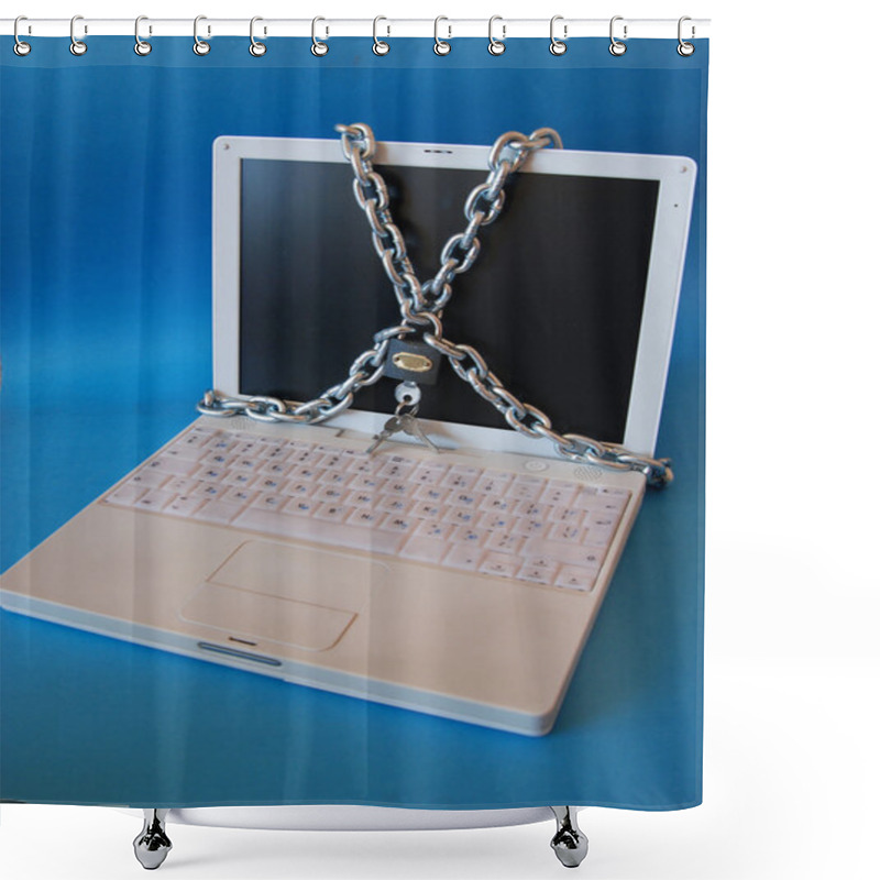 Personality  Chain And Computer Shower Curtains