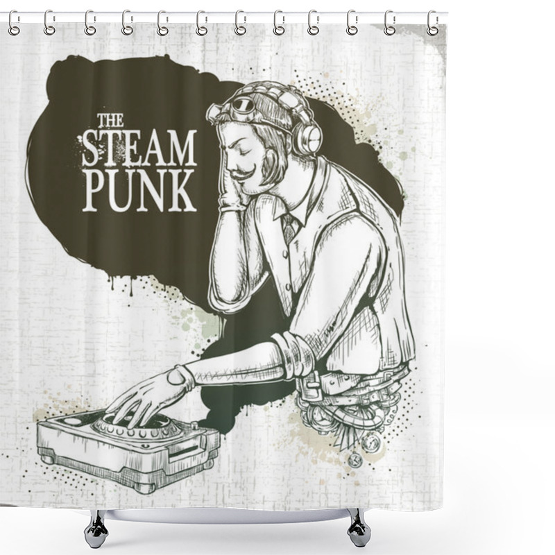 Personality  Steampunk Musical Poster Shower Curtains