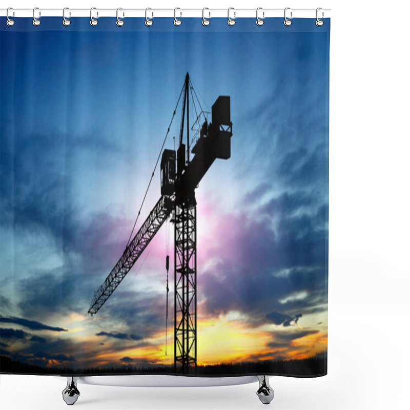 Personality  Construction Site Shower Curtains