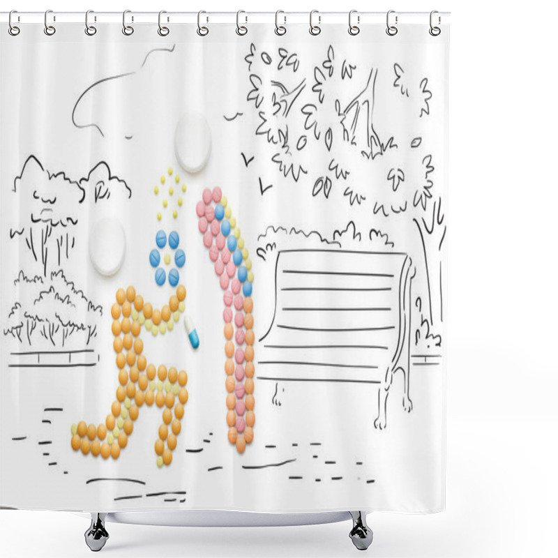 Personality  Creative Health Concept Shower Curtains