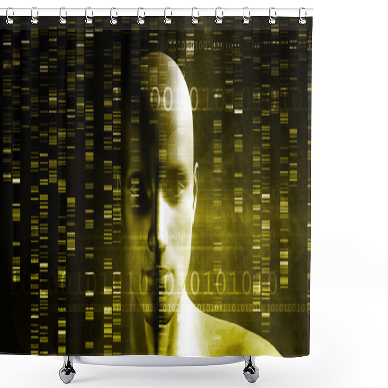 Personality  Genetic Engineering Concept Shower Curtains