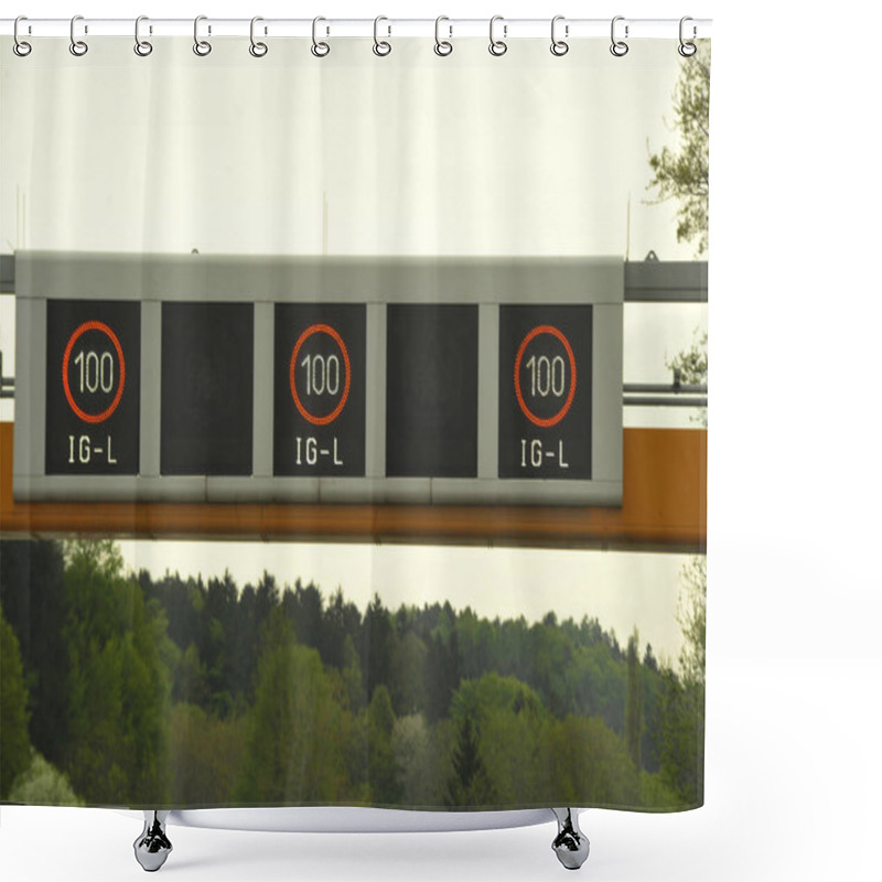 Personality  Immission Control And Fine Dust Reduction Through Speed Limits On The Road Shower Curtains