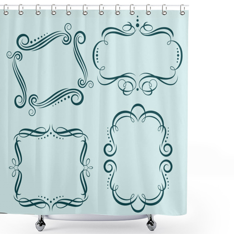 Personality  Vector Grunge Textures Shower Curtains