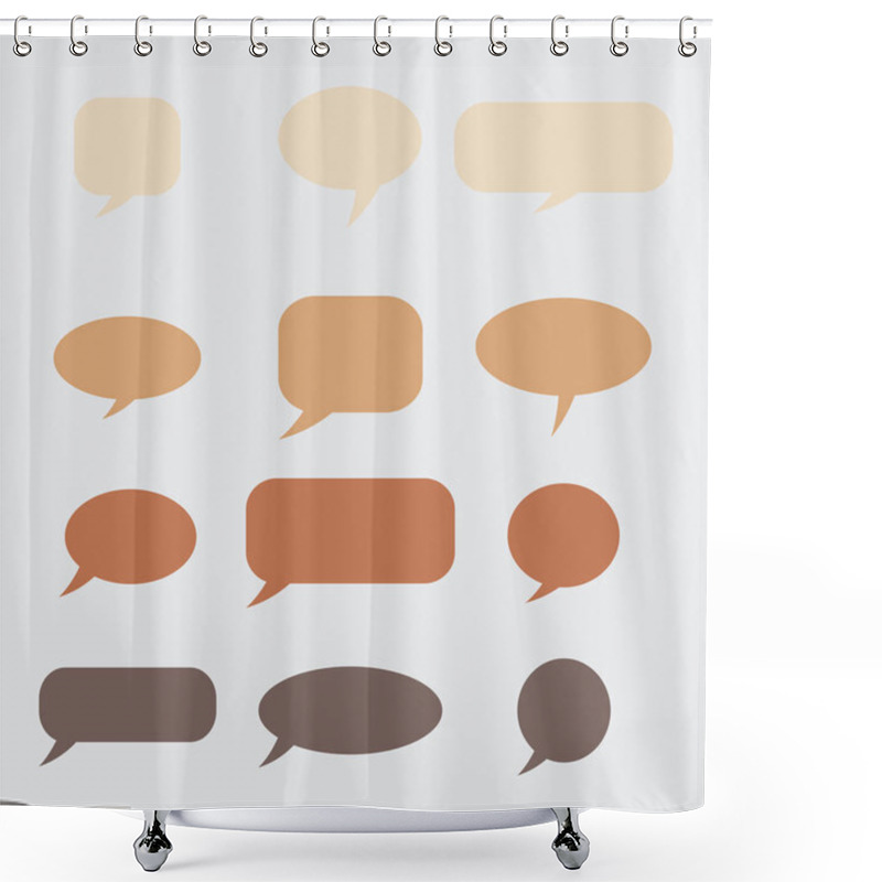 Personality  Thought , Speech Bubble. Dream Cloud. Talk Balloon. Quote Box. T Shower Curtains