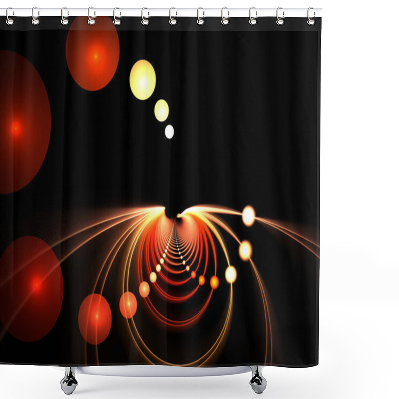 Personality  3D Vortex Twirl Shower Curtains