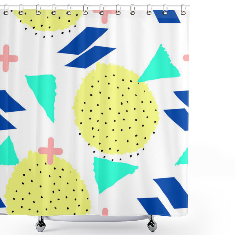 Personality  Retro Geometric Pattern Shower Curtains