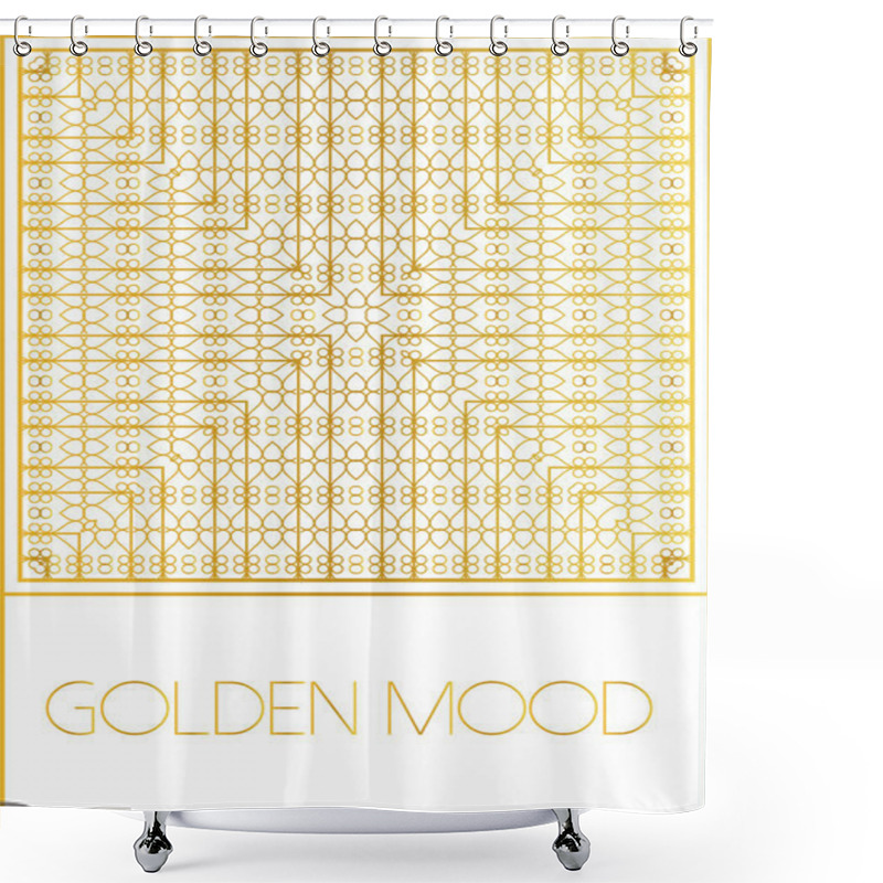 Personality  Golden Mood Pattern Shower Curtains