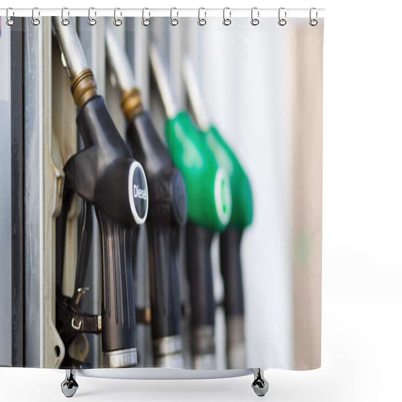 Personality  Gas Pump Nozzles Shower Curtains