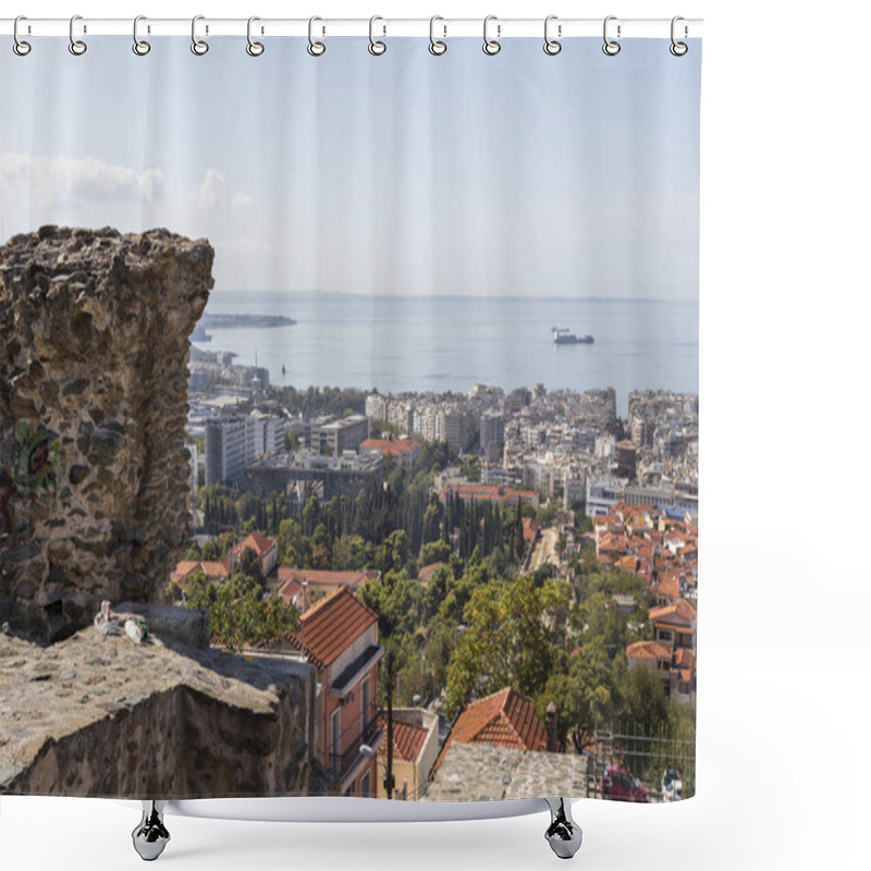 Personality  Ancient Fortification In City Of Thessaloniki, Greece Shower Curtains