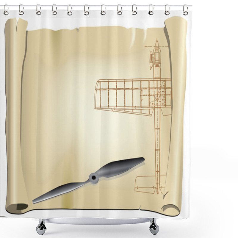 Personality  Airscrew Shower Curtains