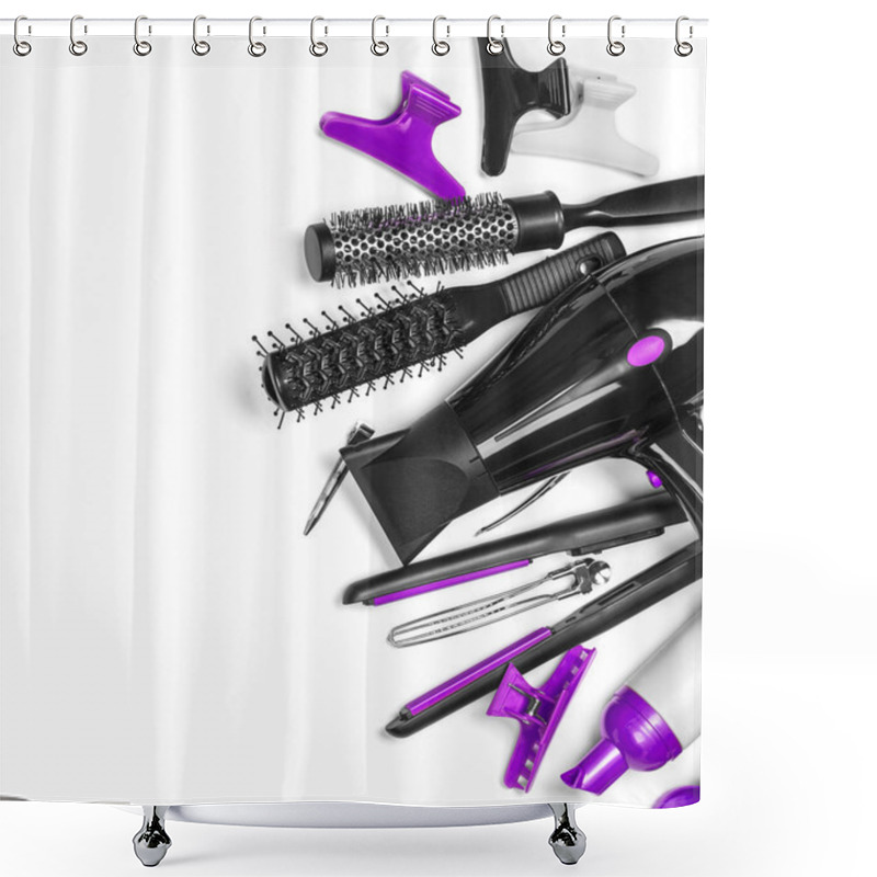 Personality  Hairdresser Tools Shower Curtains