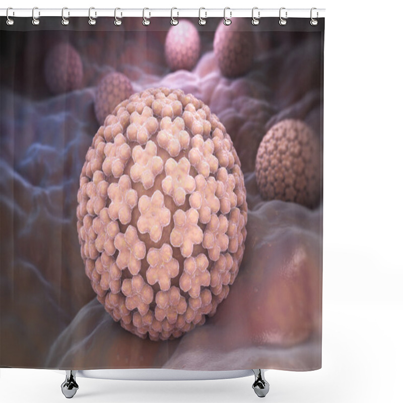 Personality  Papilloma Virus. HPV Shower Curtains