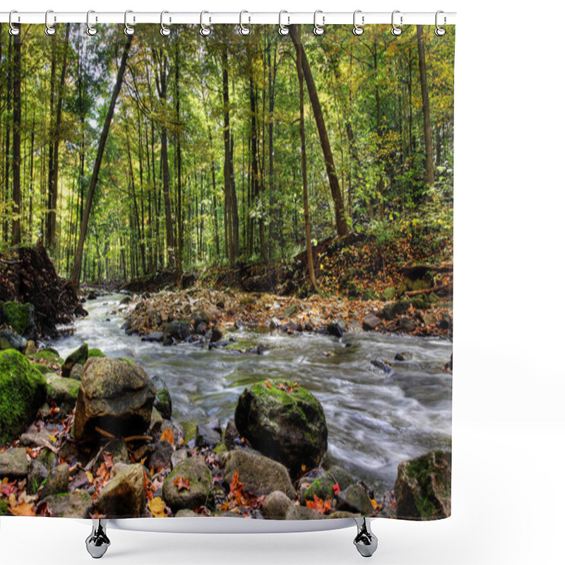 Personality  Small Forest River Shower Curtains