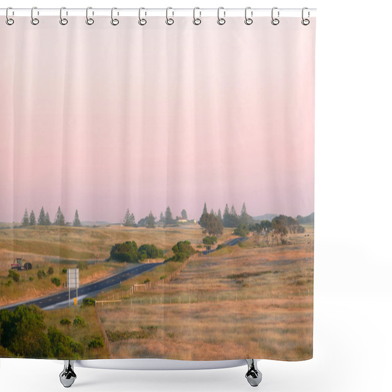 Personality  The Agricultural Romantic Land On Sundown. Near Portland, Victoria, Australia. Shower Curtains