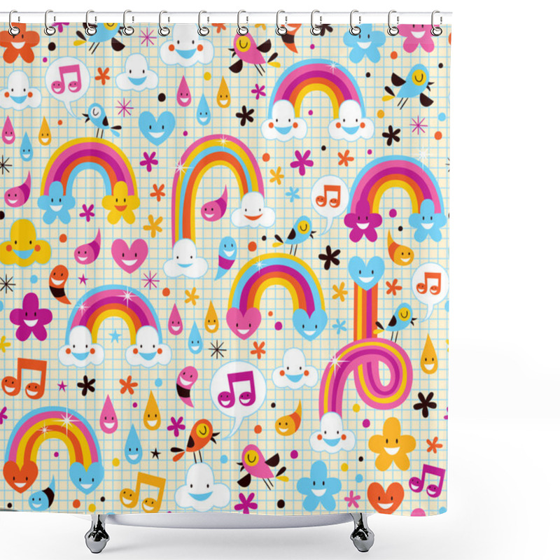 Personality  Rainbows Pattern Shower Curtains