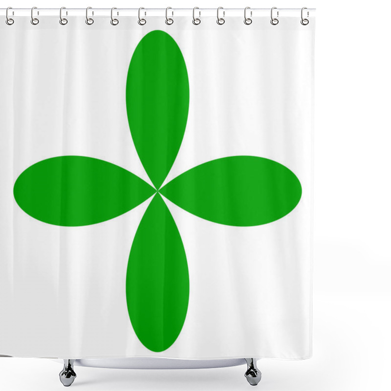 Personality  Leaf, Flower And Plant Silhouette Element Shower Curtains