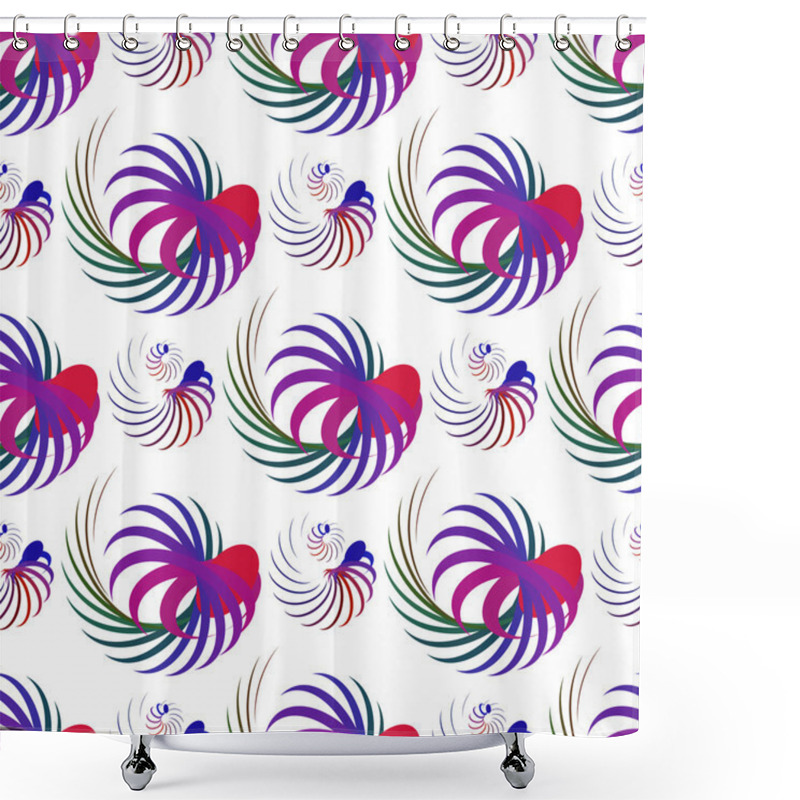 Personality  Pattern Rounded Lines Shower Curtains