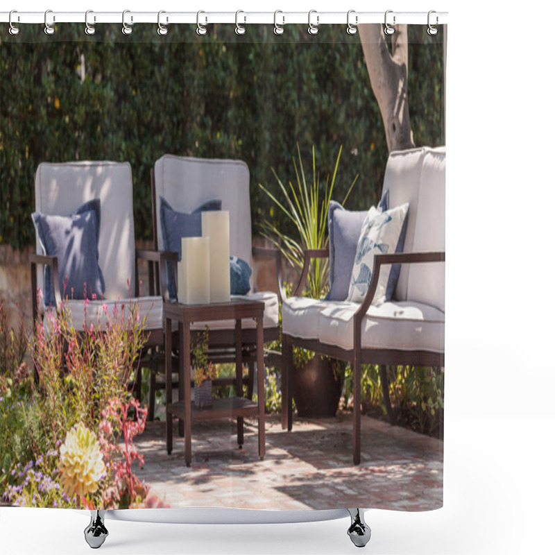 Personality  Patio Furniture And Feng Shui Garden Shower Curtains