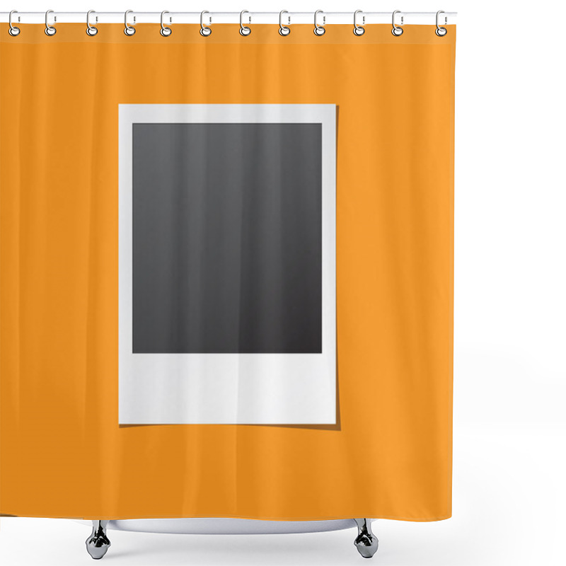 Personality  Instant Photo Frame Isolated Vector Shower Curtains