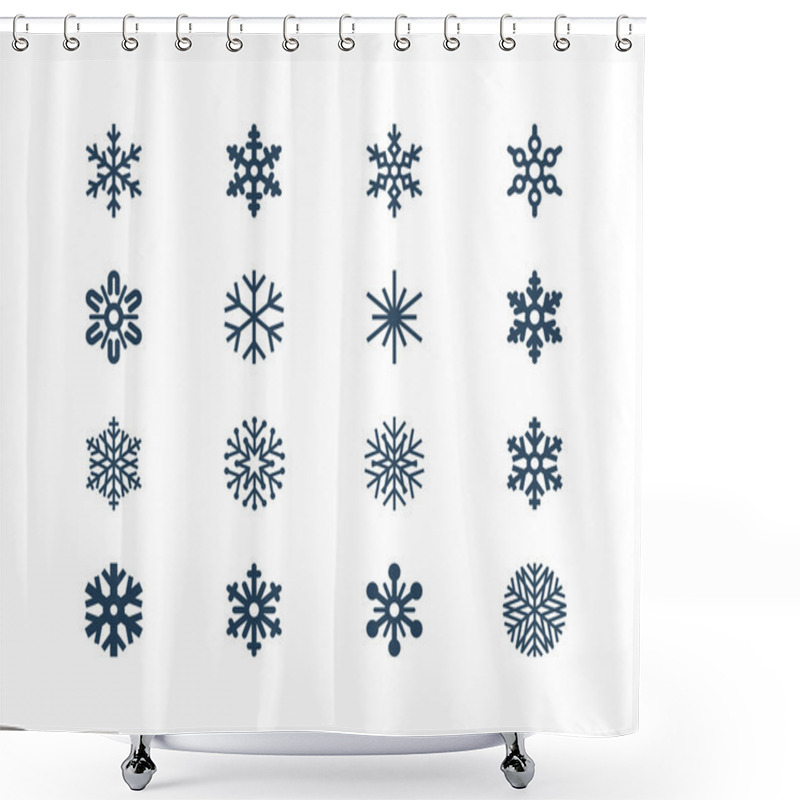 Personality  Snowflakes Shower Curtains