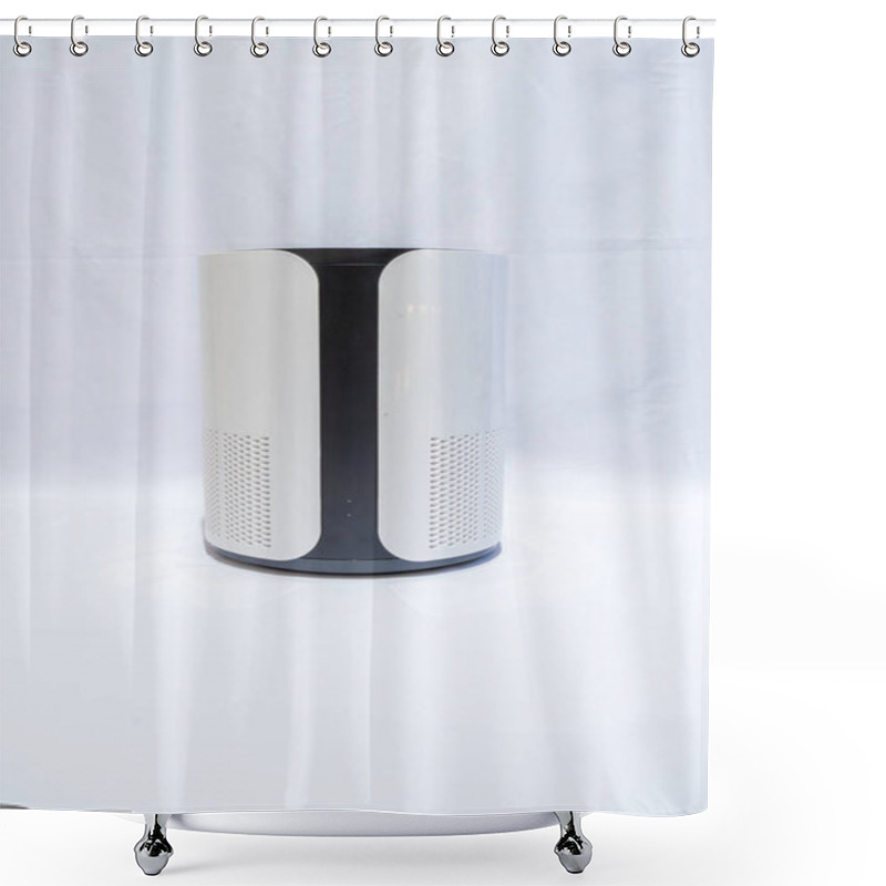 Personality  The Black And White Air Purifier Is A Powerful Device Designed To Provide You With Cleaner And Fresher Air. Shower Curtains