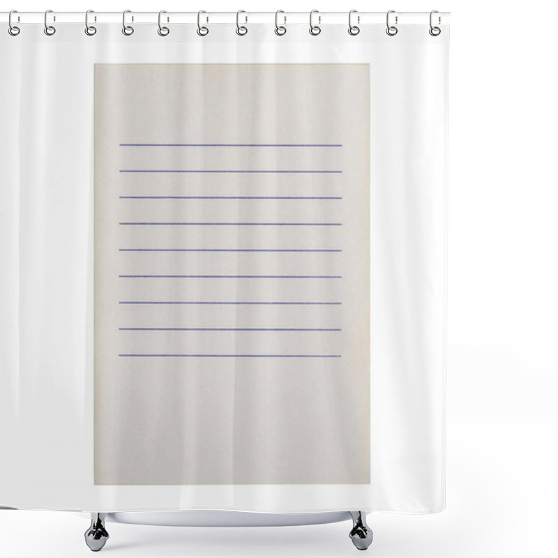 Personality  Clean Shopping List On A White Background Shower Curtains