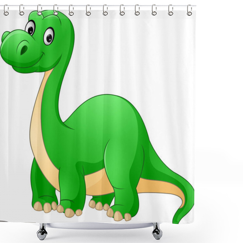 Personality  Cartoon Cute Dinosaur Shower Curtains