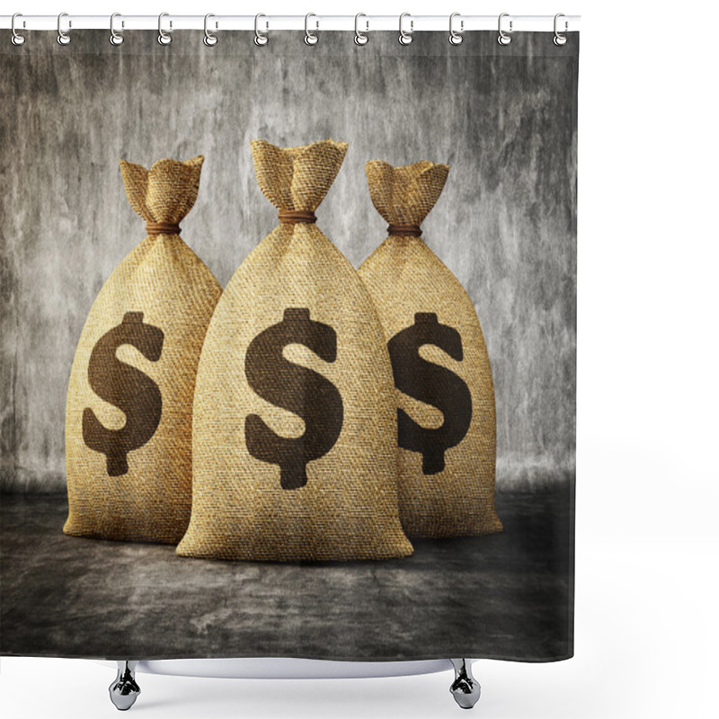 Personality  Money Bag Shower Curtains