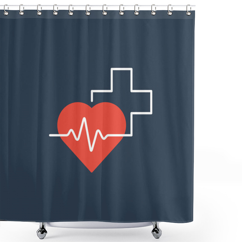 Personality  Medical Logo.health Care Center Shower Curtains