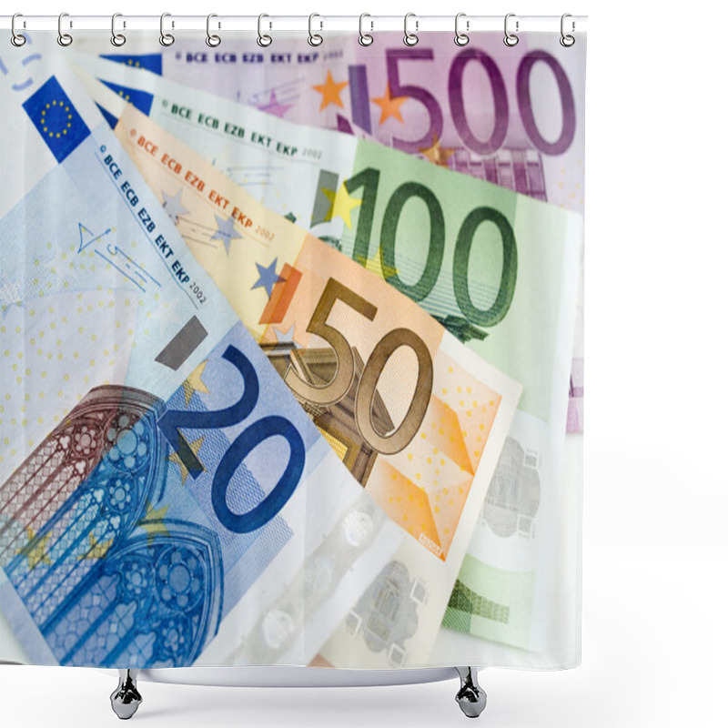 Personality  Euro Money Shower Curtains