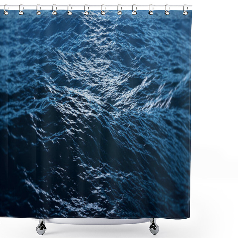 Personality  Ocean Wave Close Up Shower Curtains