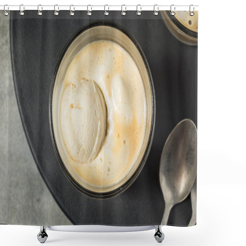 Personality  Homemade Affogato Coffee Ice Cream Ready To Eat Shower Curtains