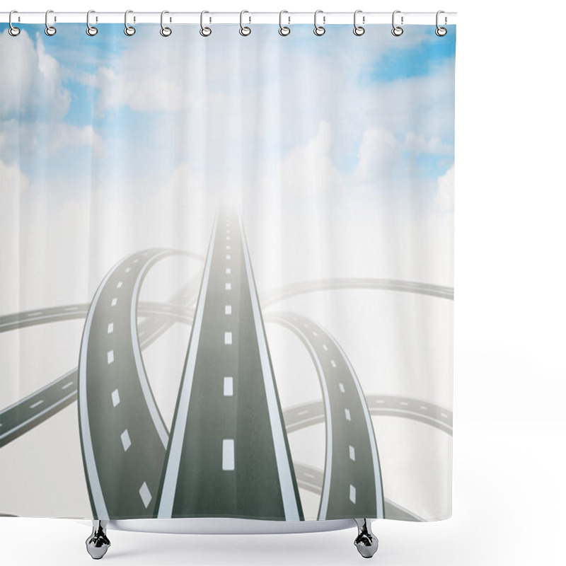 Personality  Different Direction Success Shower Curtains