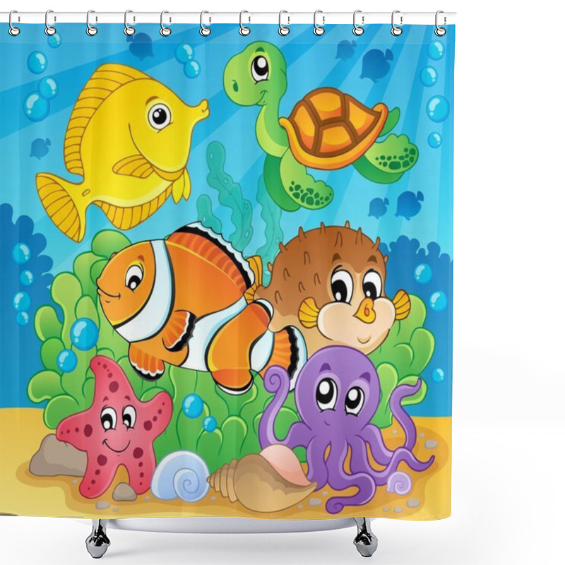 Personality  Coral Fish Theme Image 2 Shower Curtains