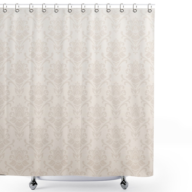 Personality  Seamless Wallpaper Shower Curtains