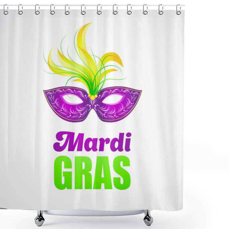 Personality  Mardi Gras Carnival Mask Shower Curtains