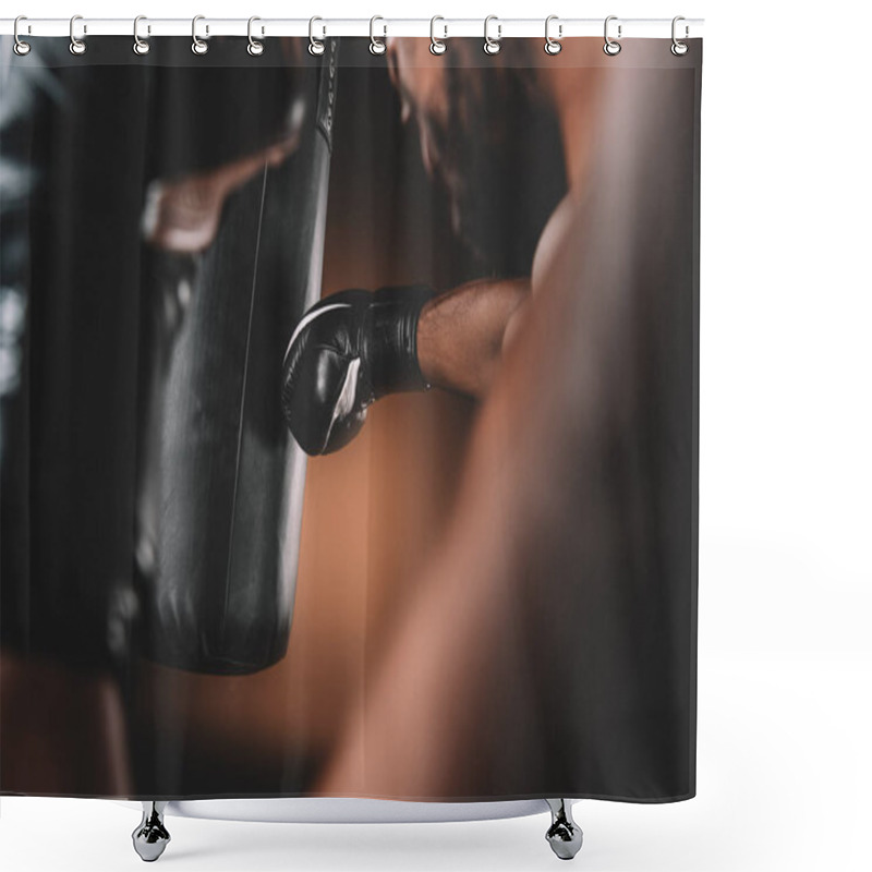 Personality  Muay Thai Athlete Training  Shower Curtains