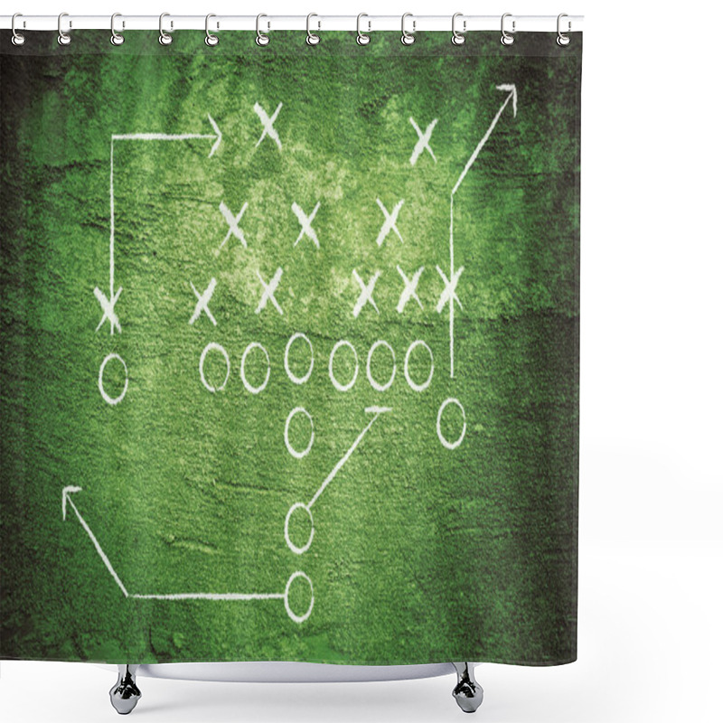 Personality  Grunge Football Play Shower Curtains