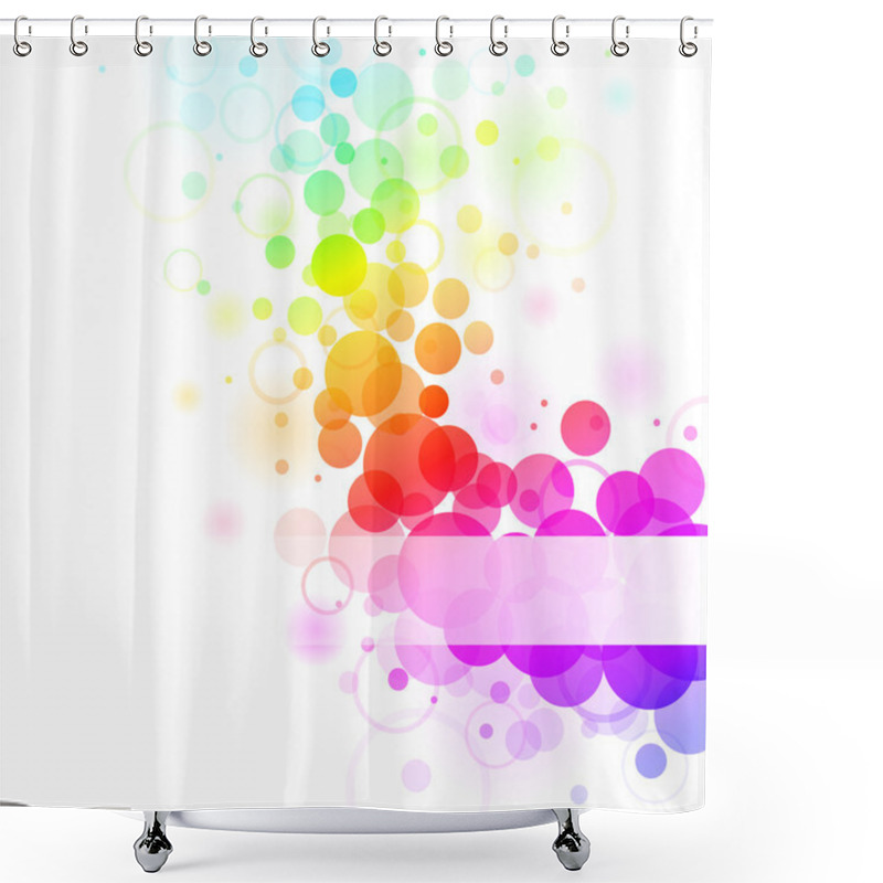 Personality  Rainbow Bubbles Shower Curtains