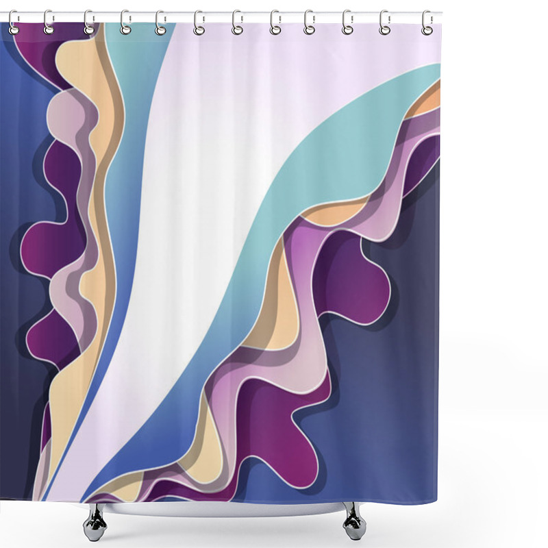 Personality  Abstract Background Shower Curtains