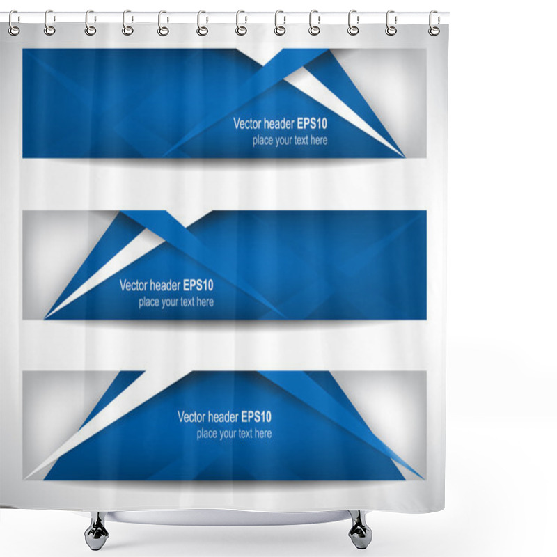 Personality  Web Header Or Banner With Precise Dimension Shower Curtains