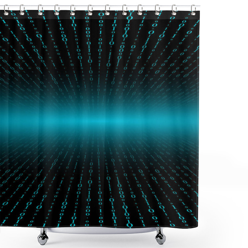 Personality  Abstract Digital  Background - Vector Illustration Shower Curtains