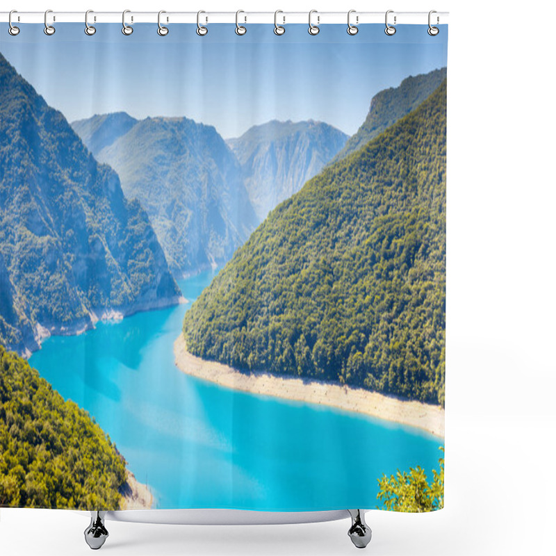 Personality  The Piva River In Montenegro Shower Curtains