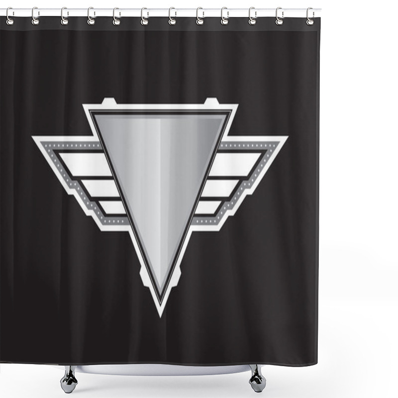 Personality  Abstract Military Symbol Shower Curtains