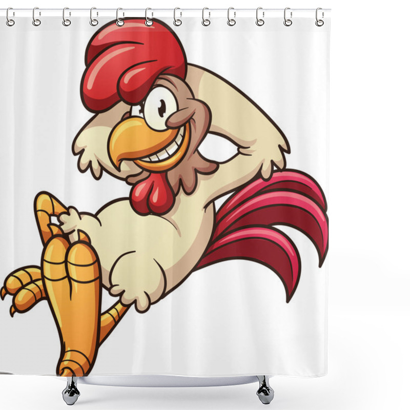 Personality  Cartoon Rooster Shower Curtains