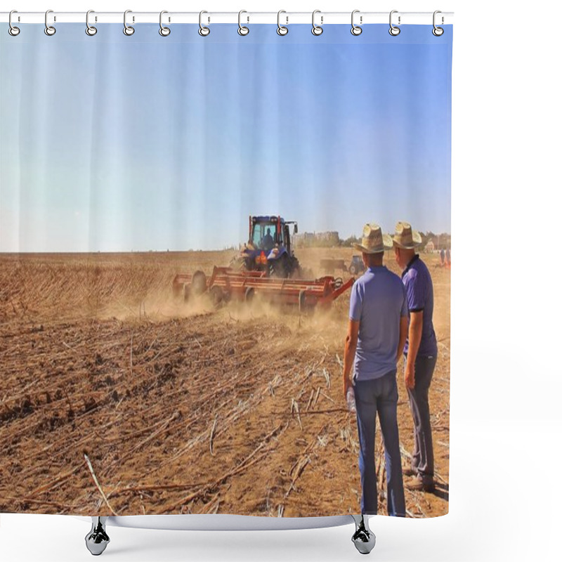 Personality  Ukraine, Mykolaiv September 15, 2017. Agricultural Machinery At  Shower Curtains