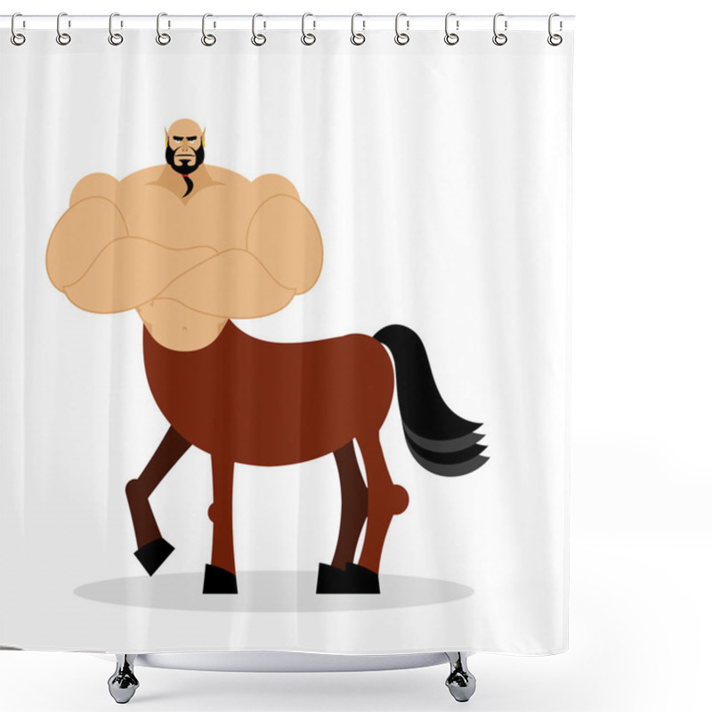 Personality  Centaur Mythical Creature. Half Horse Half Person. Sports Creatu Shower Curtains