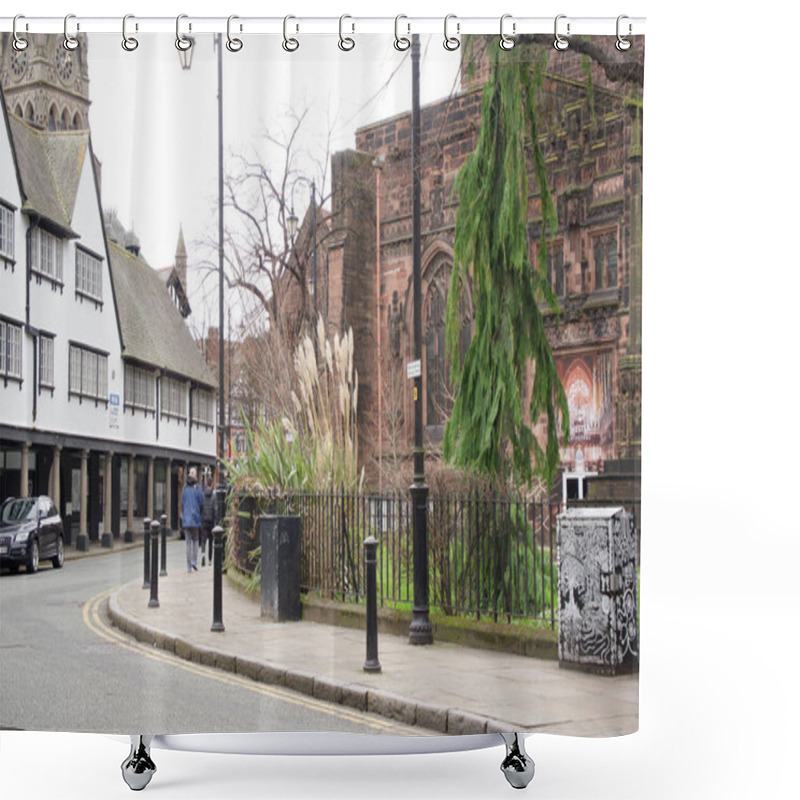 Personality  Street Scene In Chester, UK Shower Curtains