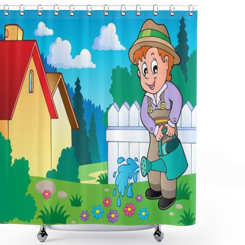 Personality  Garden Theme Image 1 Shower Curtains