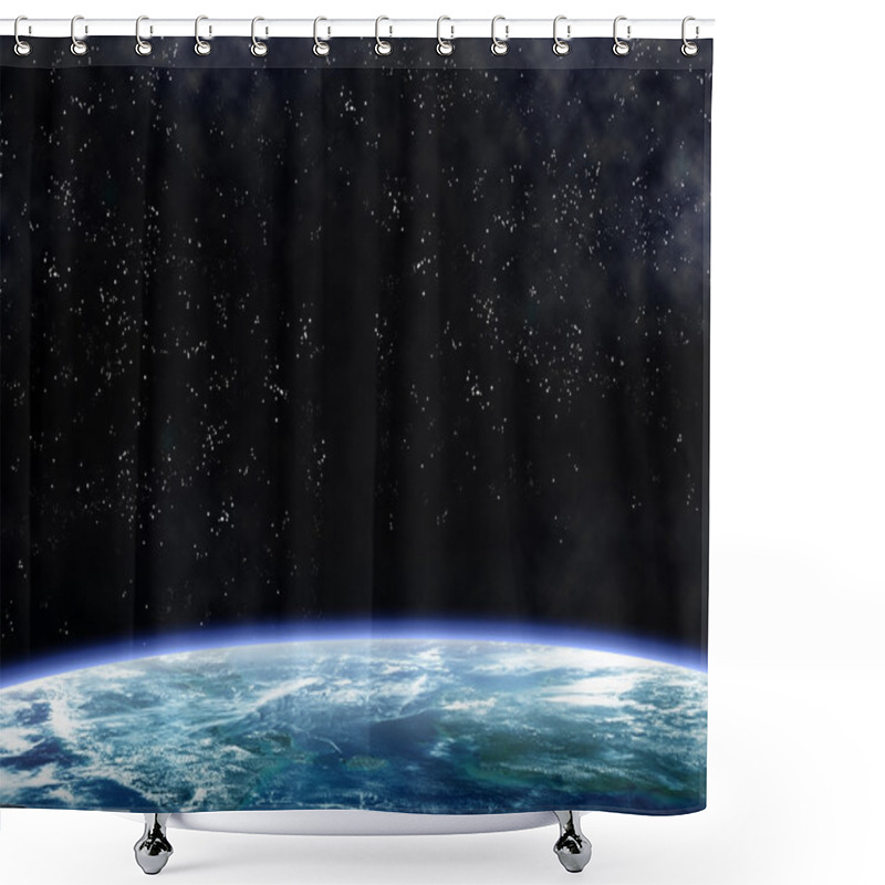 Personality  Orbiting The Earth Shower Curtains